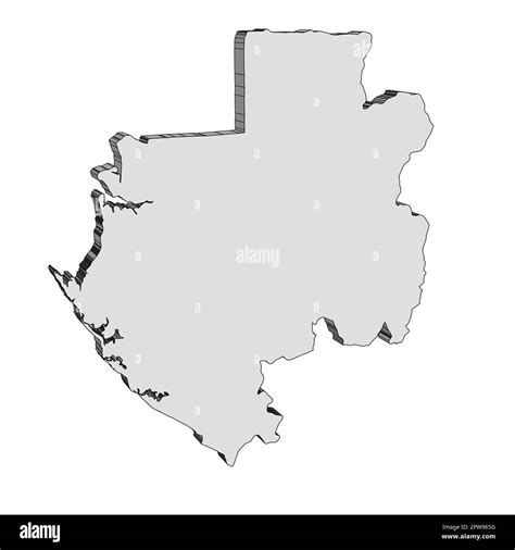 Mapa En Relieve De Gabón Imágenes Recortadas De Stock Alamy