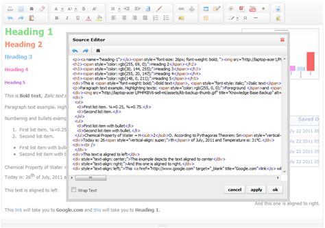 WYSIWYG Knowledge Base Content Editor PHPKB Features