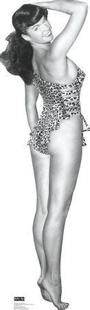 Bettie Page Leopard Bikini Lifesize Cardboard Cutout Cardboard