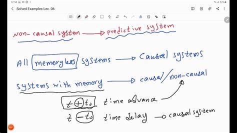 Causal And Non Causal Systems Part 01 YouTube