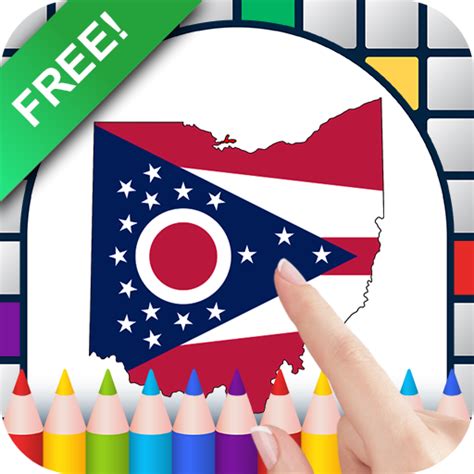 Usa State Flag Maps Color By Number Free Pixel Art Game Coloring