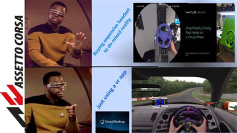 Mixed Reality Sim Racing In VR Assetto Corsa With Oculus Pico HTC