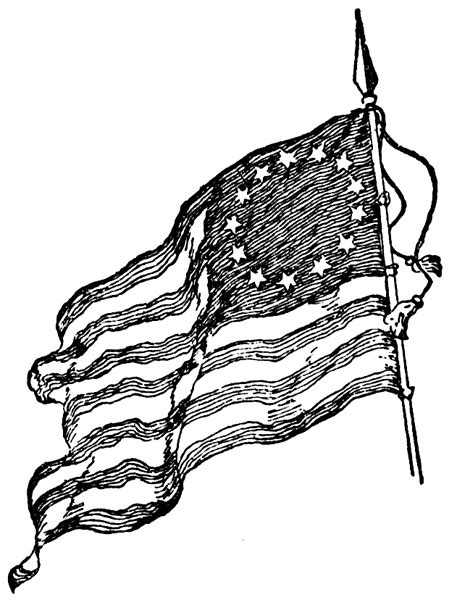 Revolutionary War Flag Coloring Page