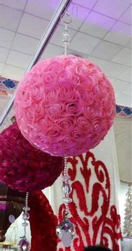 Pink Wedding Artificial Flower Ball Size Inch At Rs Piece In Meerut