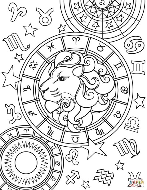 Printable Zodiac Coloring Pages Printable Word Searches