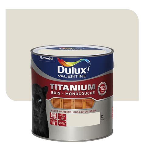 Titanium Bois Blanc Créme Ral 9001 Satin 2l Mrbricolage