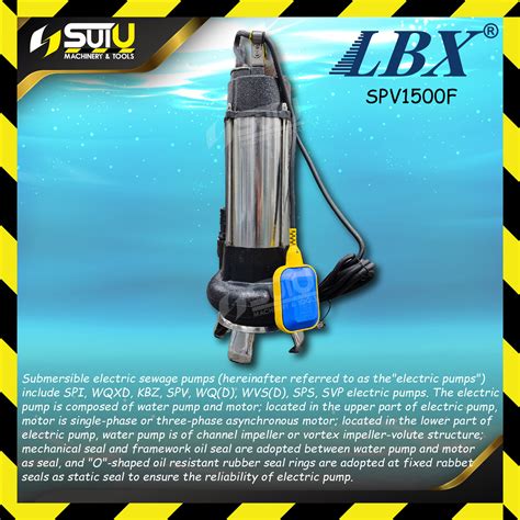 Lbx Spv F Hp Automatic Submersible Sewage Pump W Water Pump