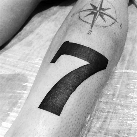 7 Number Tattoo