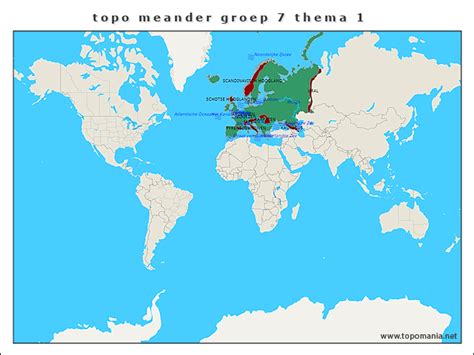 Topografie Topo Meander Groep 7 Thema 1 Topomania Net