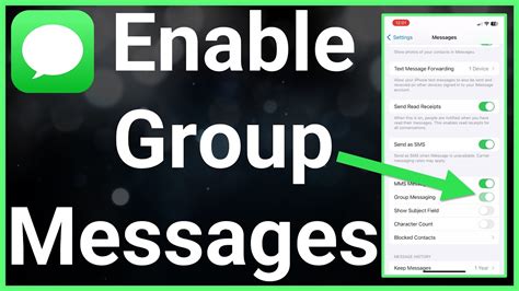 How To Turn On Group Messaging On Iphone Youtube