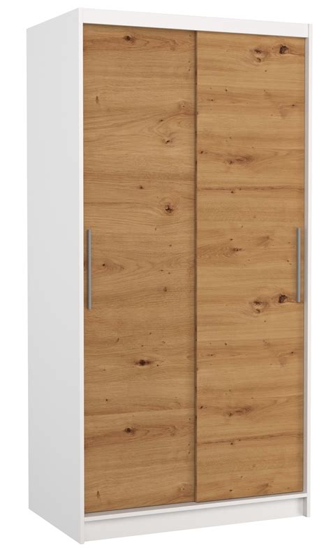 Les Tendances Petite armoire de chambre à coucher blanche 2 portes