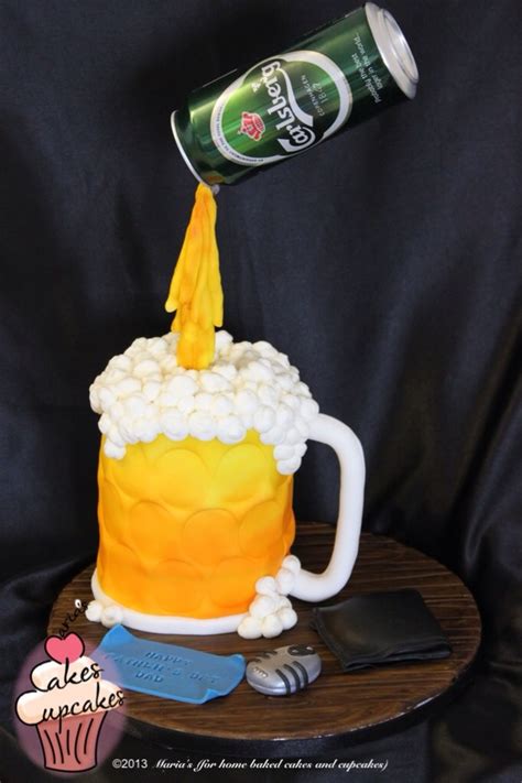 Floating Beer Cake For My Husband On Fathers Day