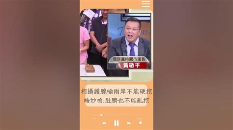 黃敬平用唱的表達藍白合！建議葉元之以無黨參選 找柯站台也不用怕黨紀 喊當選後再回來國民黨｜20231019｜shorts 前進新台灣 王