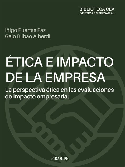 Ética E Impacto De La Empresa 9788436848649 I Puerts G Bilbao