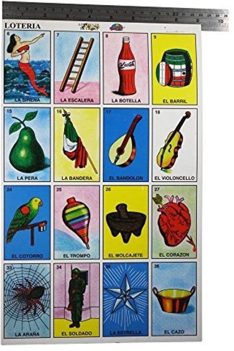 Mexican Bingo Cards Loteria