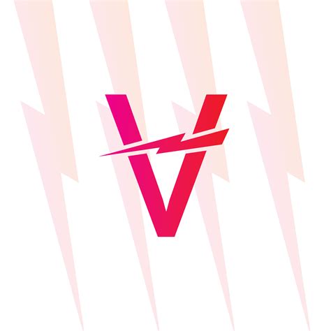 V letter logo with the Electrical sign, electricity logo, power energy ...