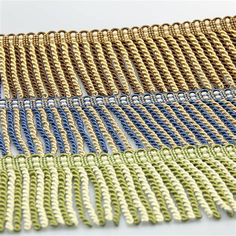 Double Color Twisted Bullion Tassel Fringe For Tower And Curtain