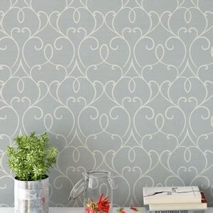 Papel De Parede Fundo Simulando Jeans Detalhes Arabescos Na Cor Nude Leroy Merlin