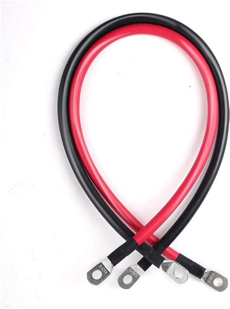 5 Awg Gauge Parallel Battery Power Inverter Cables With Terminals Pure Copper Battery Cables