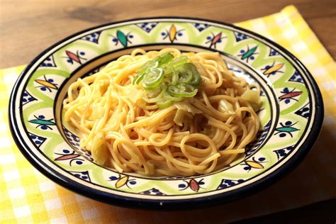 レンジでゆでる簡単作り方！ねぎだく柚子胡椒バターパスタのレシピ つくりおき食堂