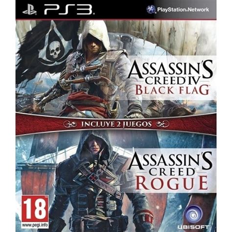 אופק פי סי Ps3 Assassins Creed Black Flag Rogue Double Pack