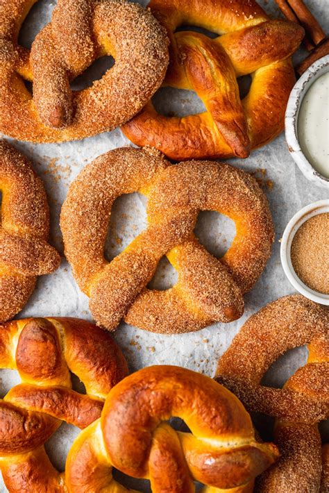 Cinnamon Sugar Soft Pretzels Mikebakesnyc