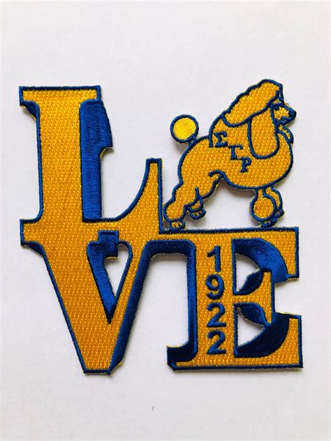 Sigma Gamma Rho Love Iron On Sew On Patch Etsy