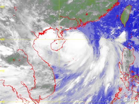 Tropical Cyclones In Track And Satellite Picture Of Typhoon Ma