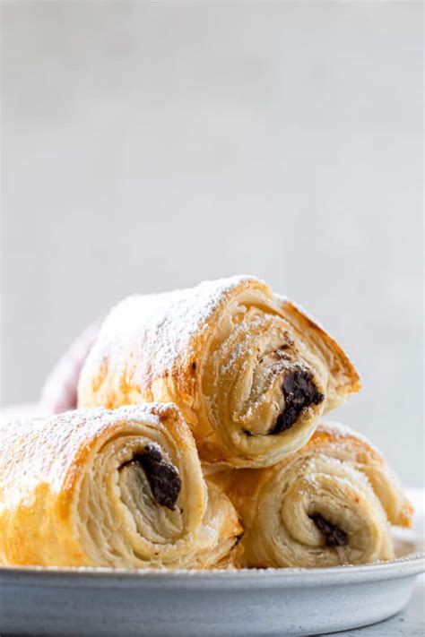 Puff Pastry Chocolate Croissants Sugary Logic