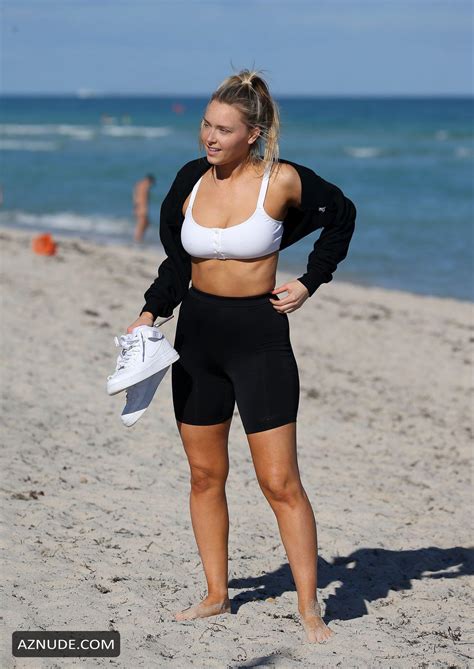 Camille Kostek Wears A White Bikini Top As She Rides A Jet Ski In Miami AZNude