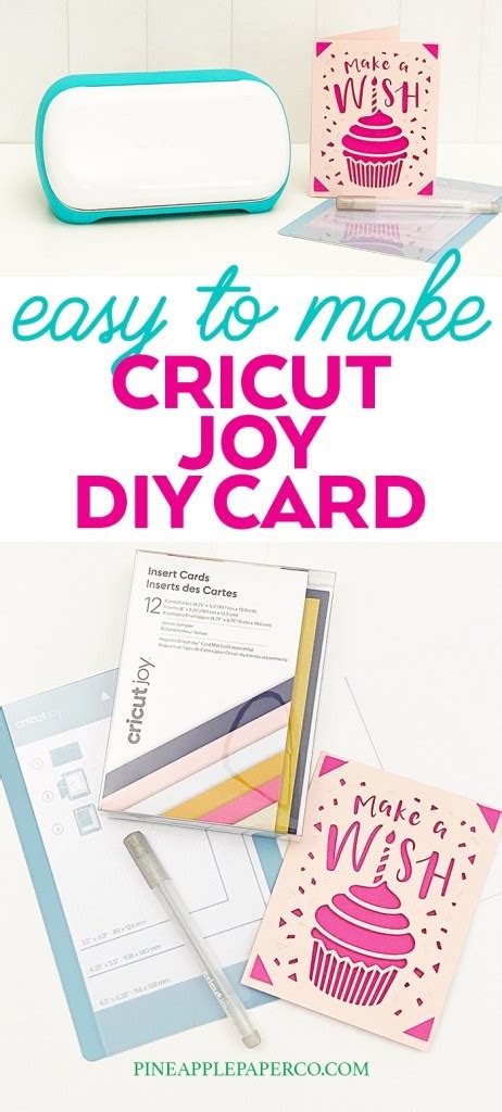 Cricut Joy DIY Greeting Card - Step by Step Tutorial - Pineapple Paper Co.