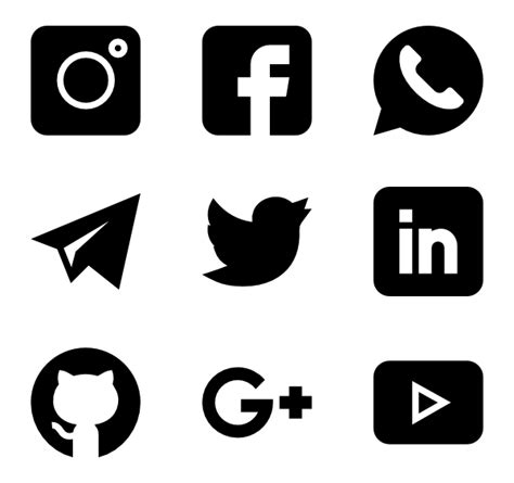 Facebook Instagram Twitter Icons Vector at Vectorified.com | Collection ...