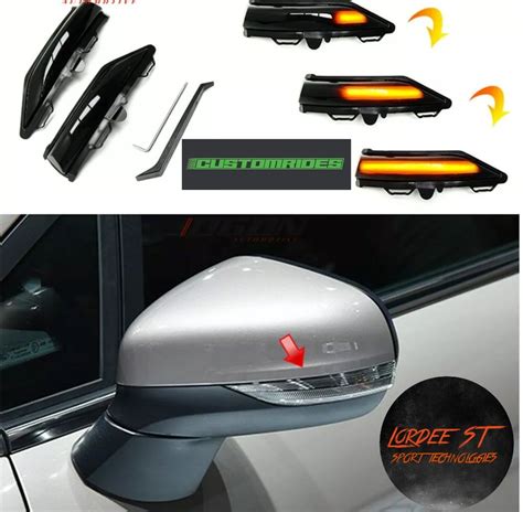 Ford Fiesta MK8 2017 2019 LED Dynamic Side Mirror Indicator Sequential