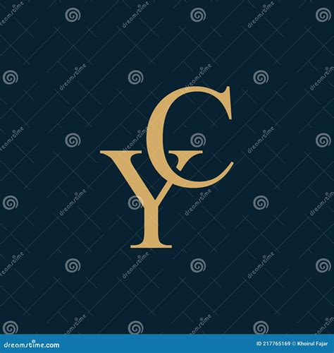 Logotipo Yc Ou Cy Logotipo Da Empresa Design Monograma Letras Y E C