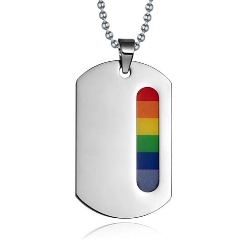 Lgbt Rainbow Pride Chain Pendant Necklace Queerks