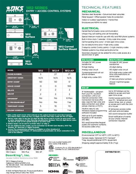 Doorking Access Plus Telephone Entry System