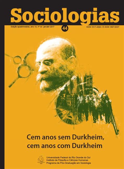 Acervo Do Conhecimento Histórico Revista Sociologias Com O Dossiê