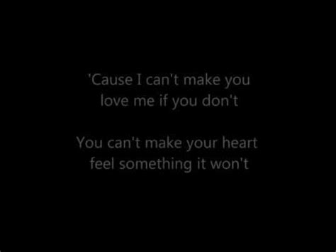 I Can't Make You Love Me Lyrics