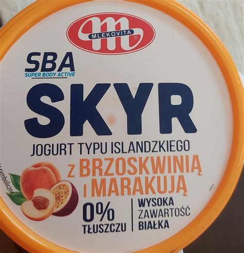 Skyr Jogurt Typu Islandzkiego Z Brzoskwini I Marakuj T Uszczu