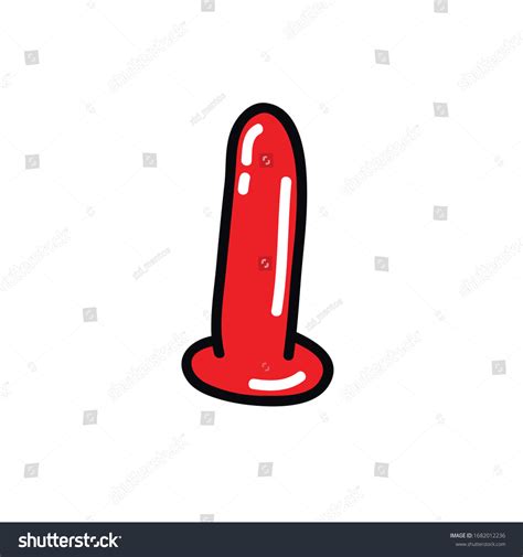 Dildo Sex Toy Doodle Icon Vector Stock Vector Royalty Free Shutterstock