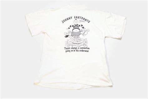 1987 Viz Comic Vintage Johnny Fartpants T Shirt White Black Etsy