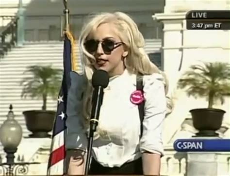 Lady Gaga Delivers A Speech At The National Equality March Lgbt