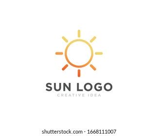 Sun Travel Logo Icon Template Vector Stock Vector Royalty Free