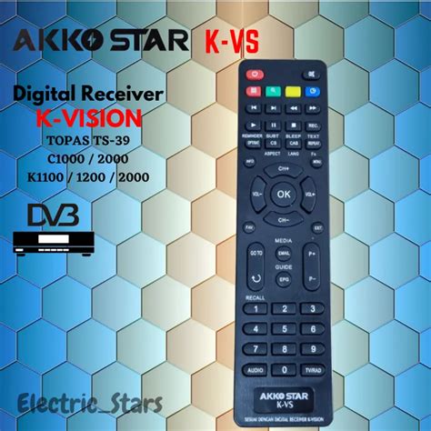 Remot K Vision Remote Digital Receiver Akko Star K Vision Lazada