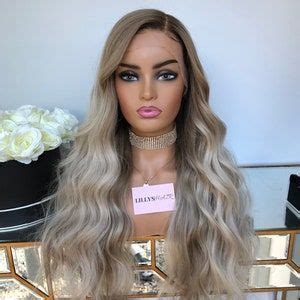 Luxury Balayage Highlight Light Ash Blonde Platinum Human Etsy