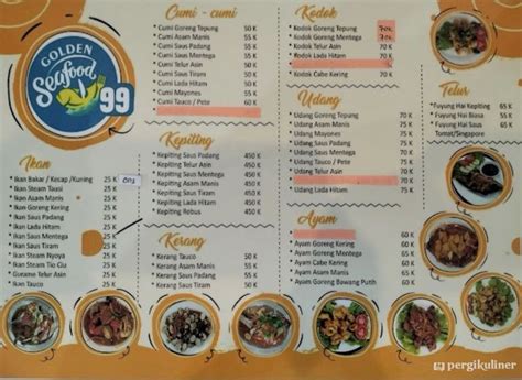 Selalu Diperbarui Menu Golden Seafood 99 Gading Serpong Tangerang