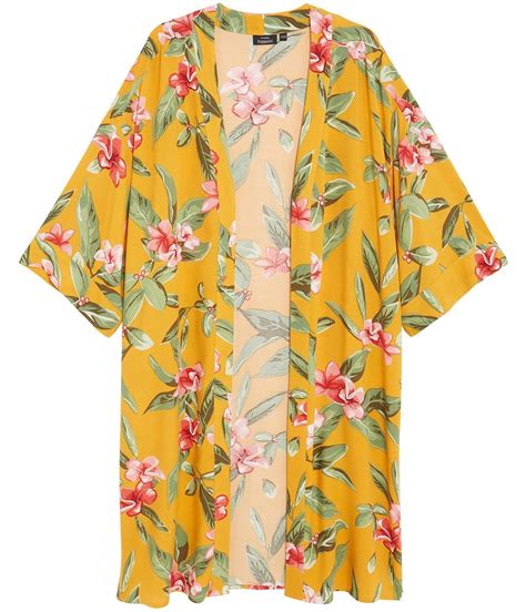 Blommig Gul Kimono Dam KappAhl Fabulous Clothes Kimono Top Barn