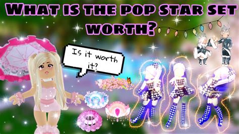 What Is The New Set Worth Royale High Popstar Set Youtube