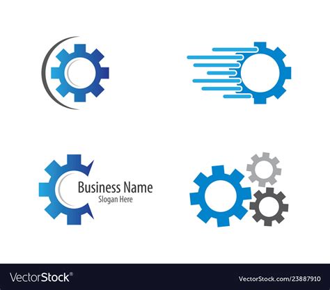 Gear machinery logo icon Royalty Free Vector Image