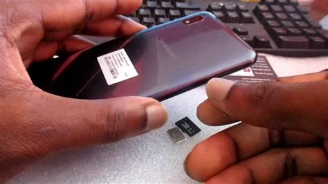 How To Insert Sim Card And Sd Card Samsung A10e A20 A30 A50 A51 A70 Youtube